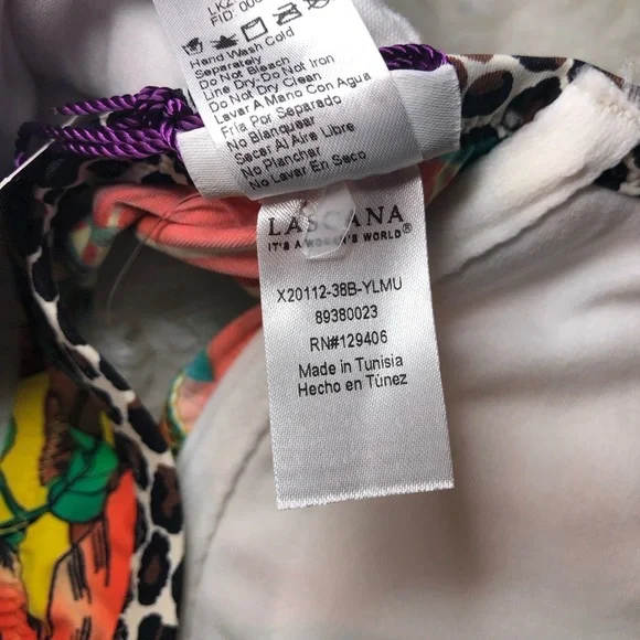 LASCANA Tropical Floral Bikini Top - Picture 13 of 16